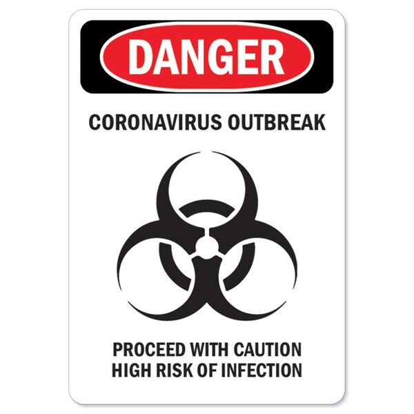 Safety Sign, OSHA Notice, 18" Height, Aluminum, Cover Your Cough 2
